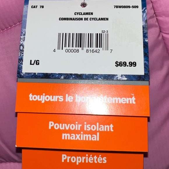 NWT Pink Women's WindRiver T-Max Thermal Insulation Vest - Picture 10 of 10